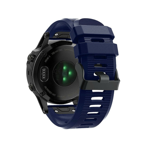 Bracelet silicone Garmin Tactix 7 (bleu foncé)