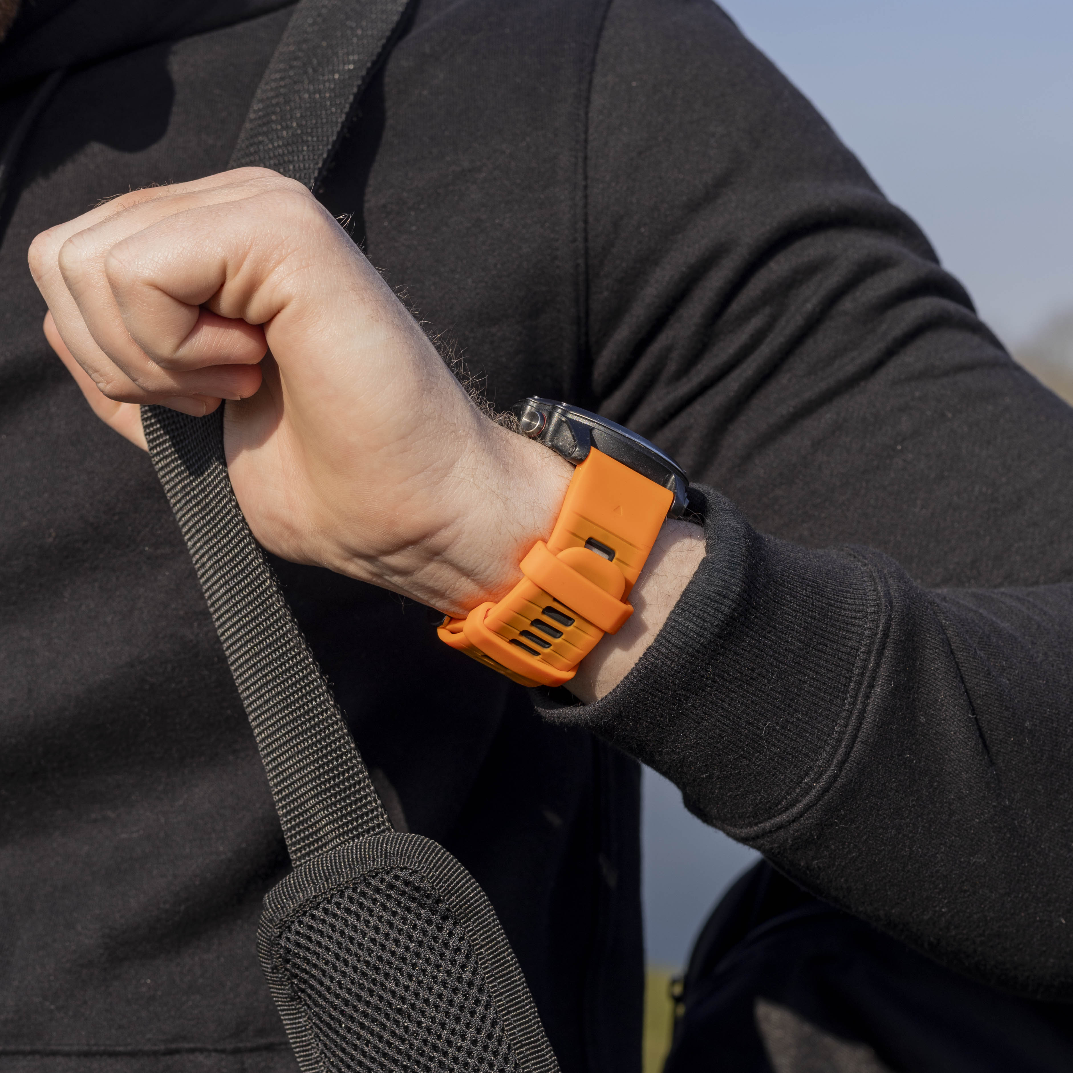 Garmin Epix Pro (Gen 2) 51mm Sport Buckle Strap (Orange/Black)