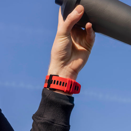 Bracelet sport á boucle Garmin Fenix 3 (rouge/noir)