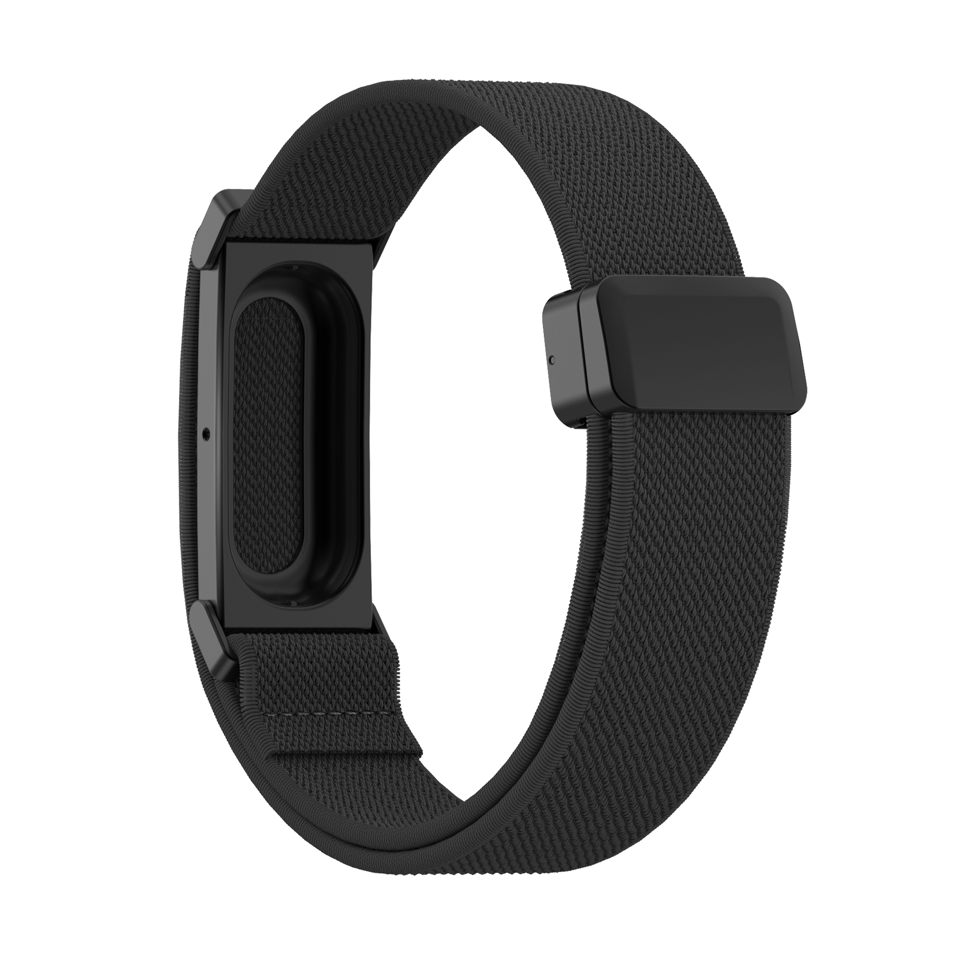 Bandz Fitbit Air Biceps Nylon Bracelet with D-buckle (Black)