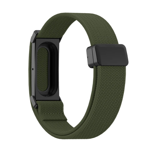 Bandz Bracelet nylon avec boucle-D Fitbit Air (vert militaire)