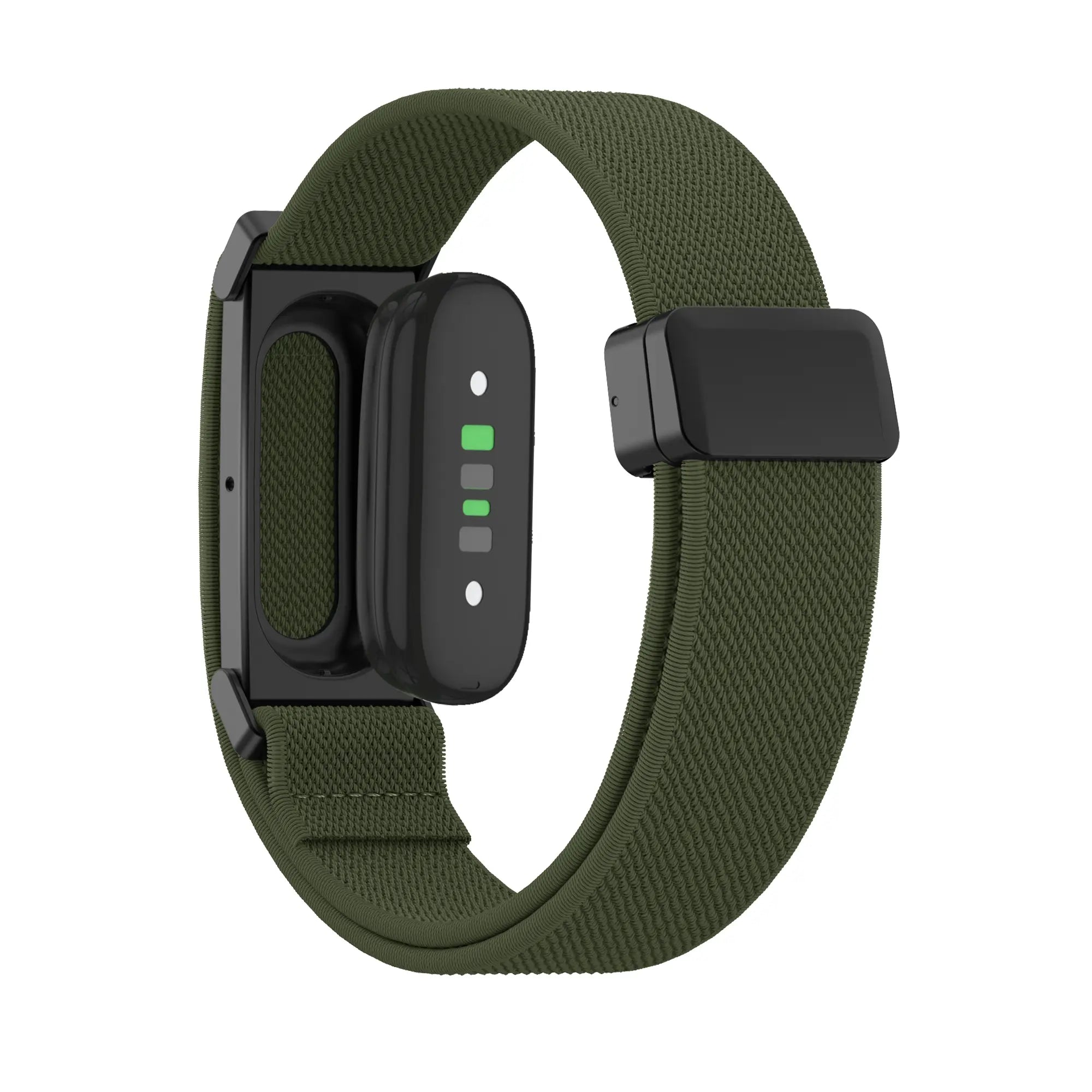 Bandz Bracelet nylon avec boucle-D Fitbit Air (vert militaire)