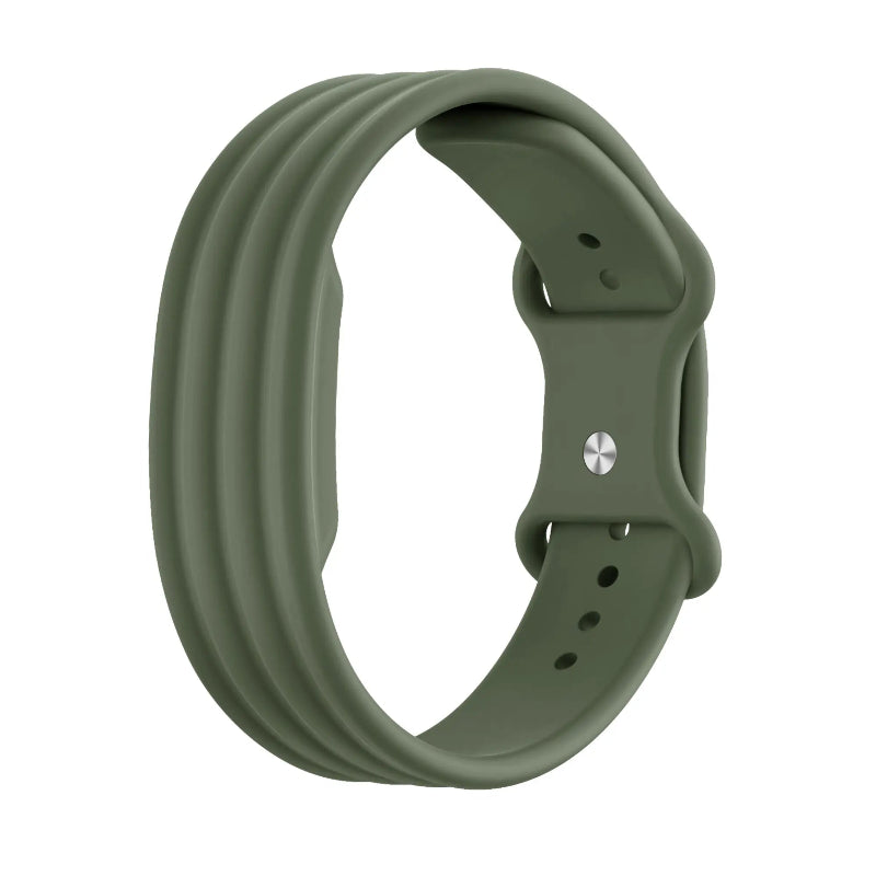 fitbit air silicone band army green