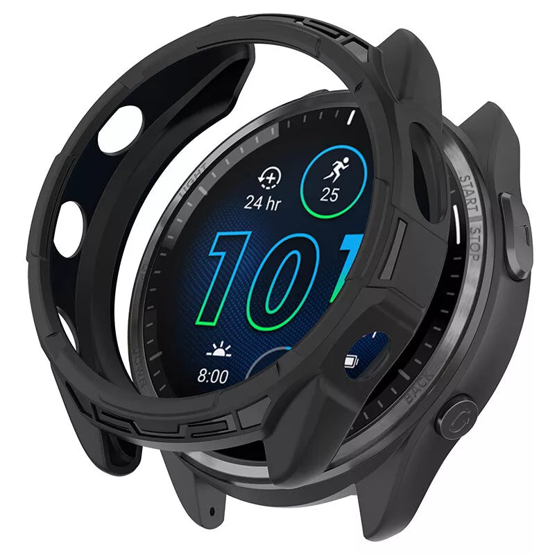 Coque TPU robuste Garmin Forerunner 965 (noir)