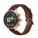 Bracelet cuir Fossil Gen 6 (42 mm) (rougemarron)