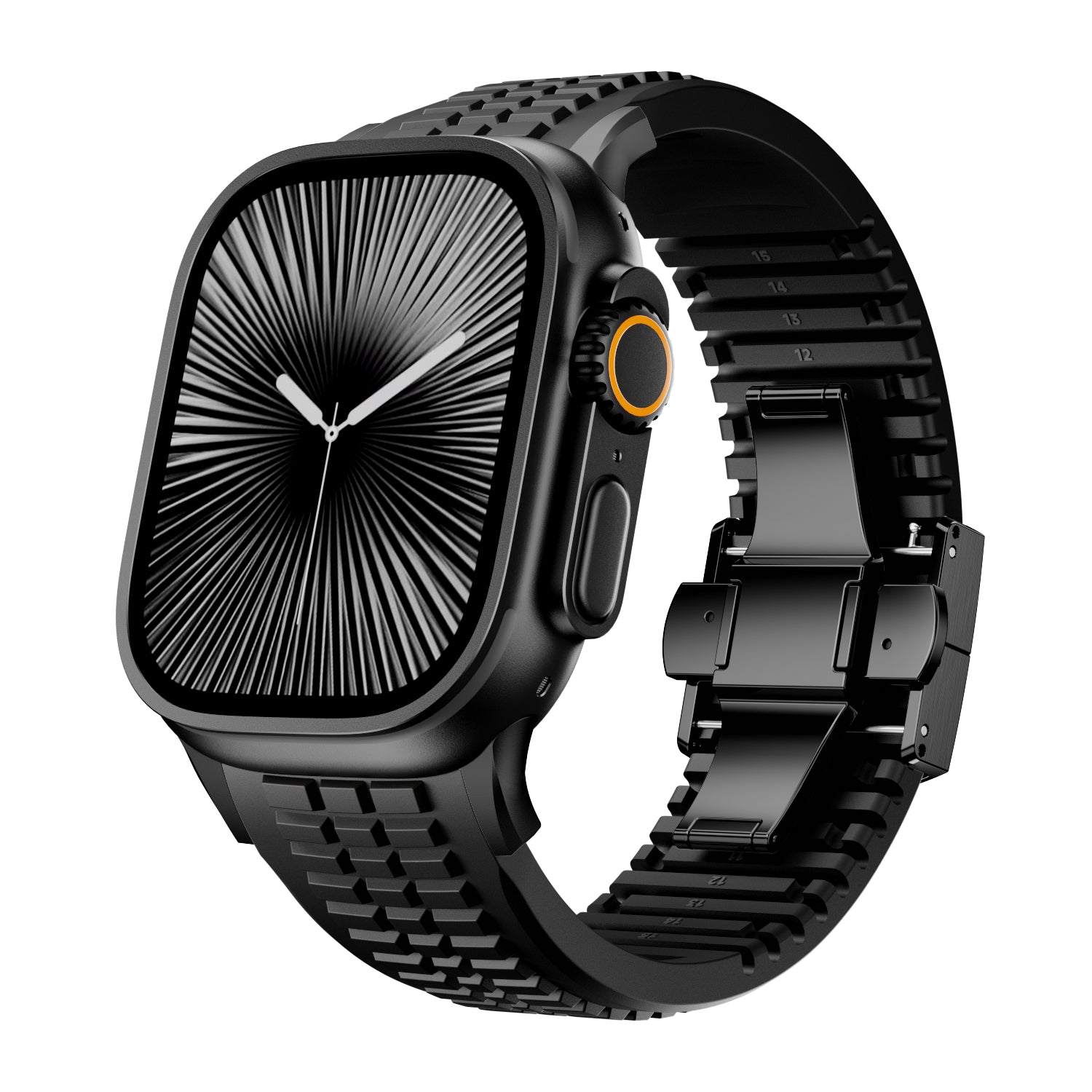 Bracelet silicone Premium Apple Watch (noir)