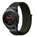 Bracelet nylon Garmin Quatix 3 / 6x / 7x Solar (vert armée)