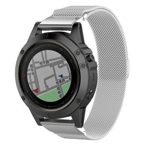 Bracelet Milanais Garmin Tactix 7 Pro (argent)