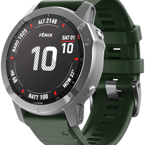 Bracelet silicone Garmin Quatix 8 - 51mm (vert foncé)