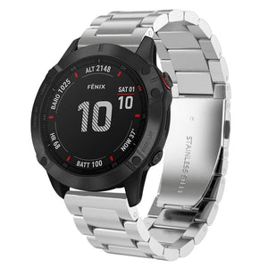 Bracelet acier Garmin Quatix 8 - 51mm (argent)