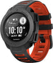 Bracelet sport Garmin Instinct 1 / 2  (noir/rouge)
