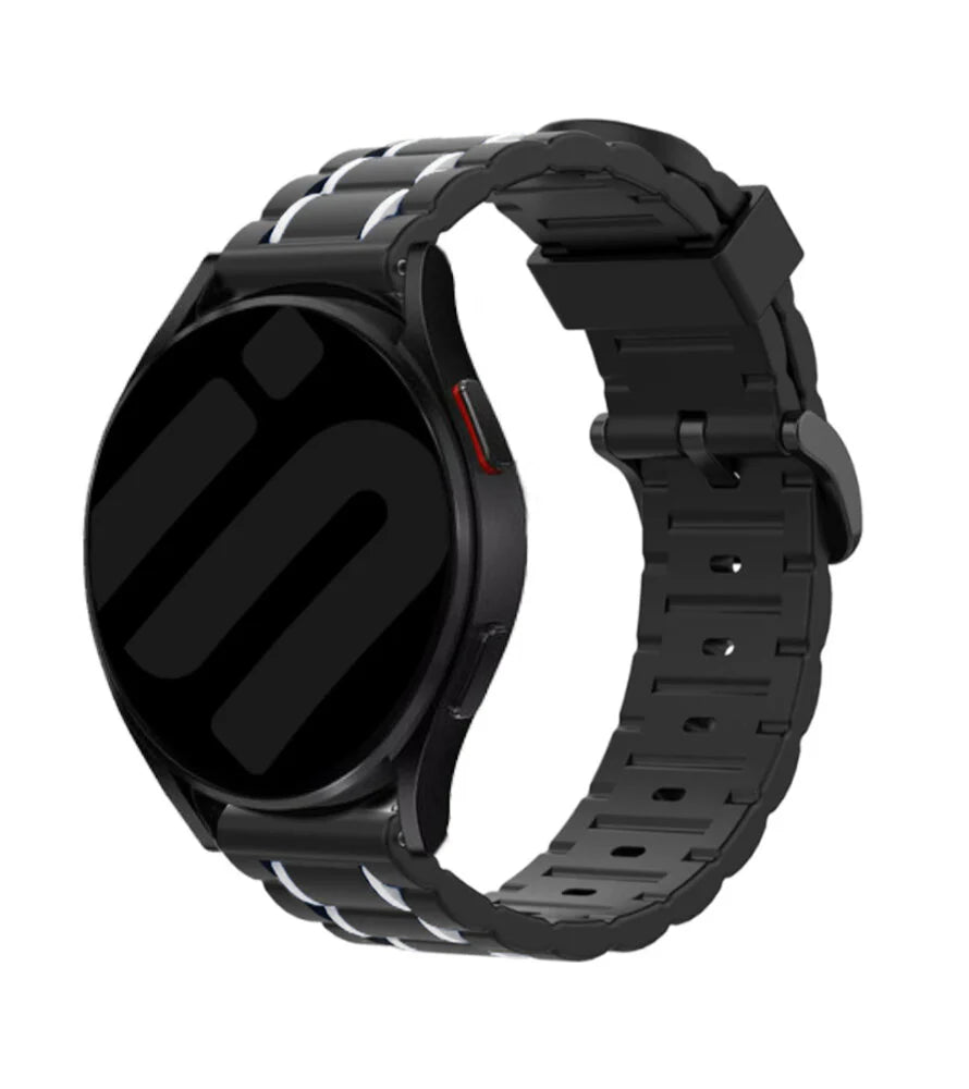 Suunto Run Sport Strap with Buckle (Black/White)
