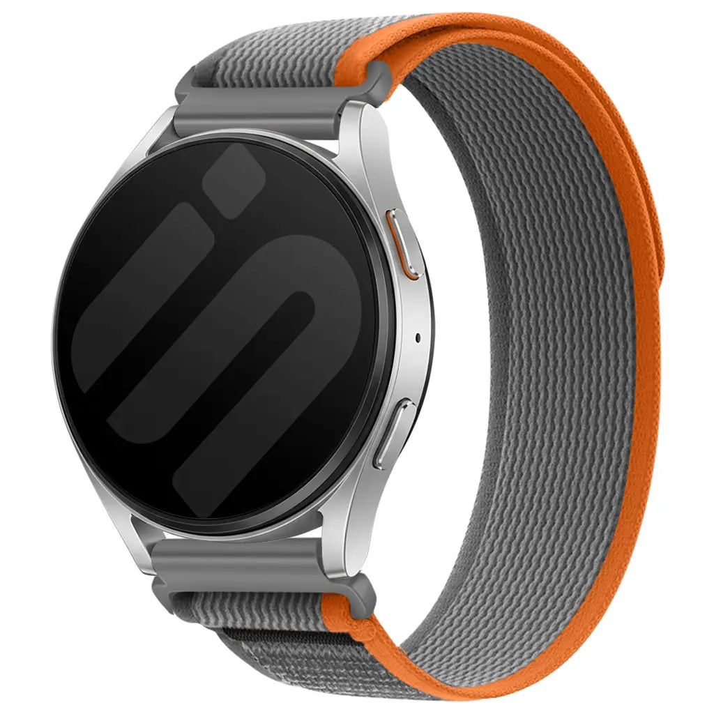 Bracelet nylon trail Amazfit Active 2 (gris/orange)