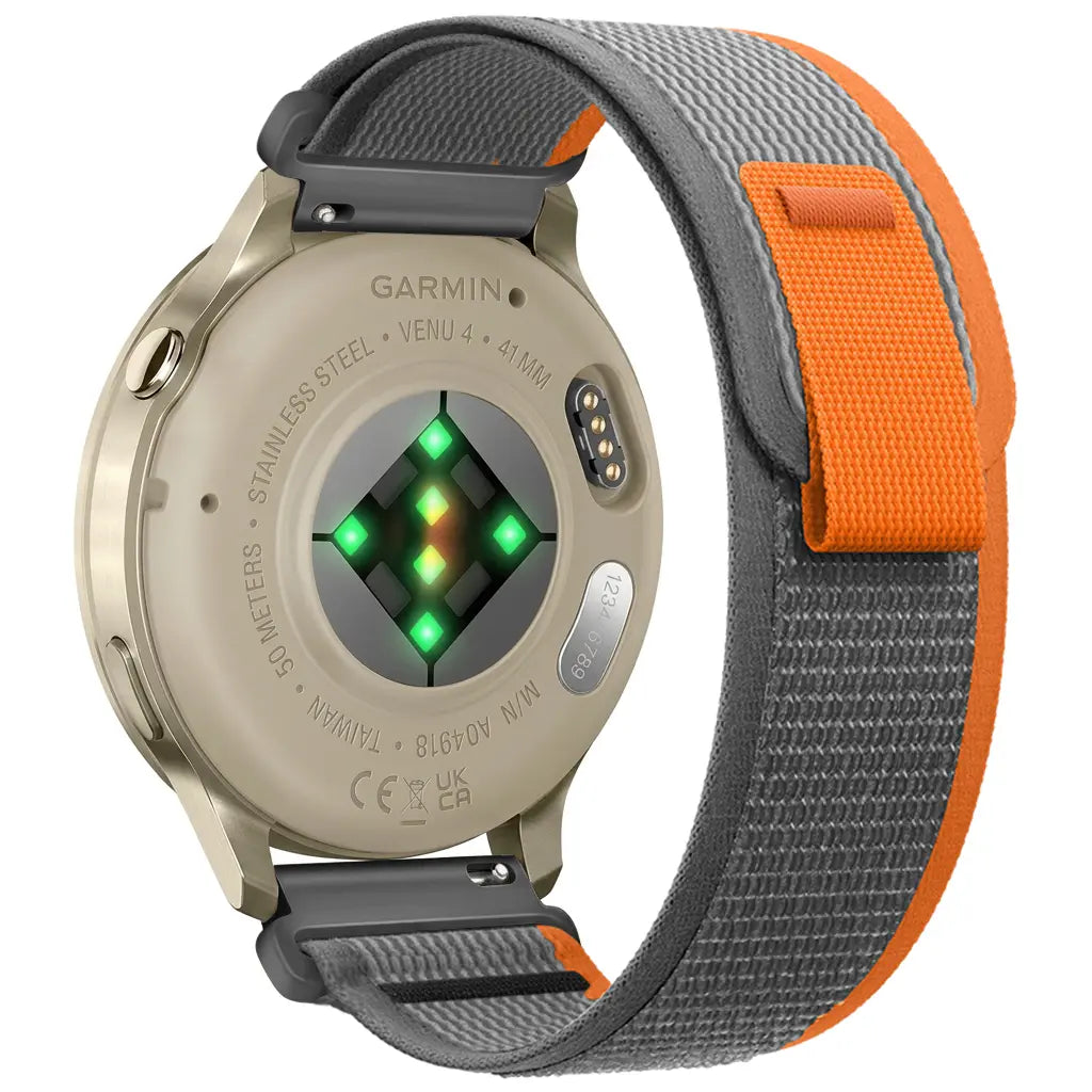 Garmin Approach S12 Trail Nylon Strap (Grey/Orange)