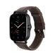 Bracelet cuir Amazfit GTS 2  (brun foncé)