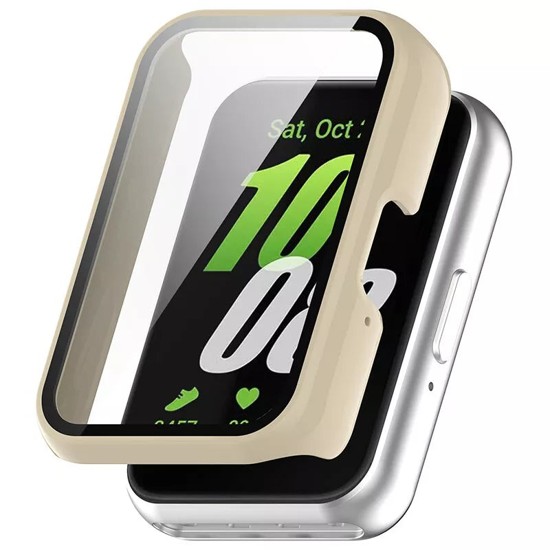 Coque rigide avec verre Samsung Galaxy Fit 3 (beige)