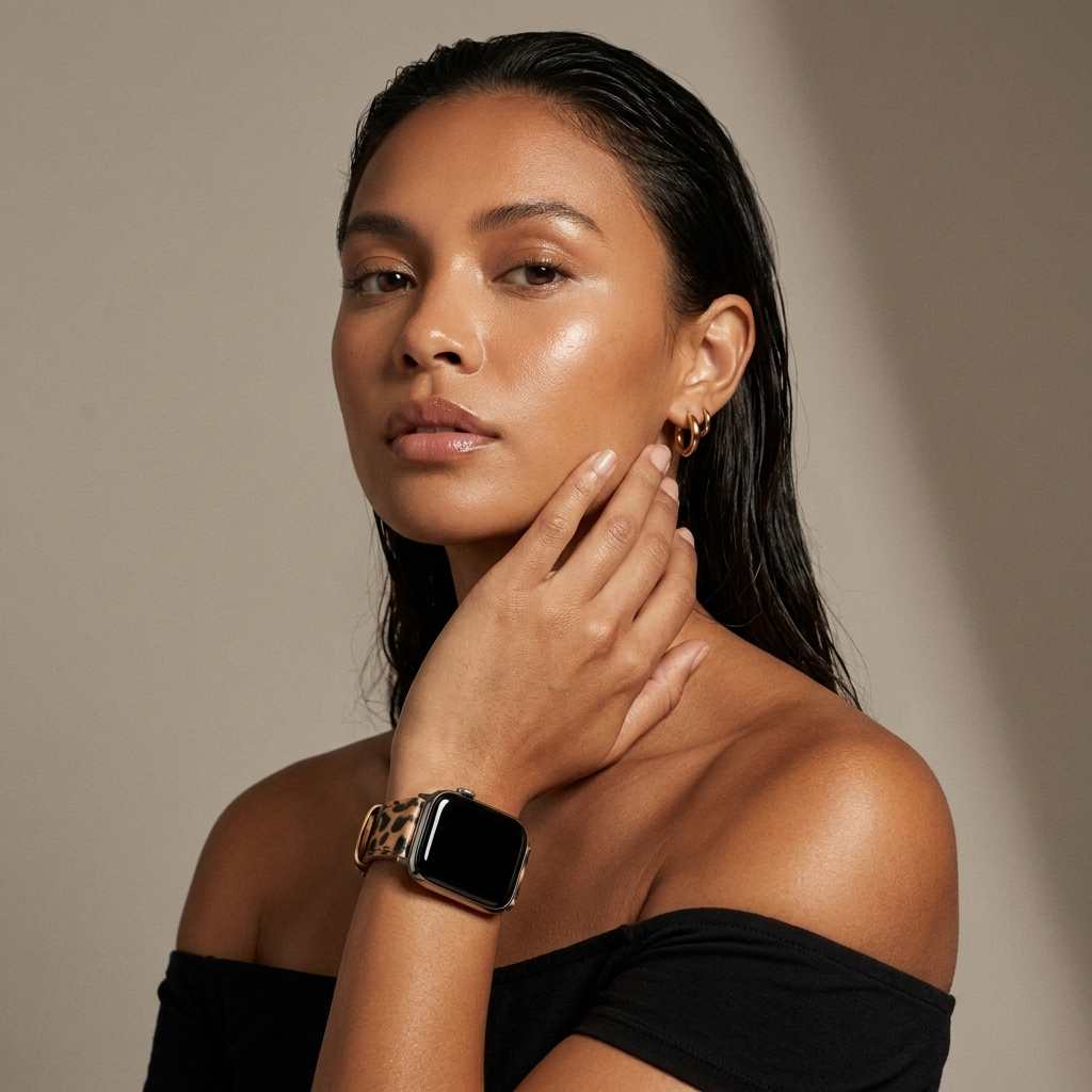 xoxo Wildhearts Bracelet cuir Apple Watch (léopard)