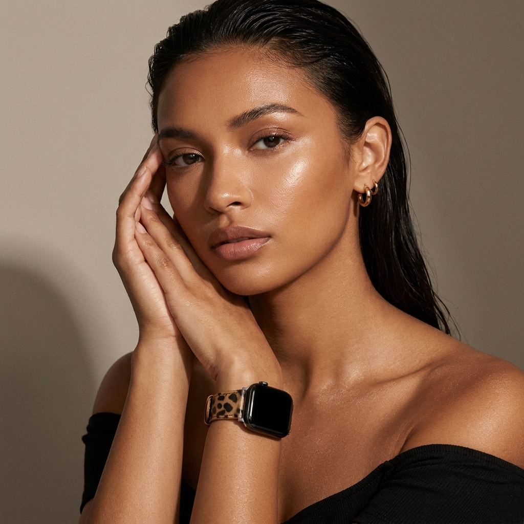 xoxo Wildhearts Bracelet cuir Apple Watch (léopard)