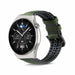 Bracelet silicone/cuir Huawei Watch GT 3 Pro 46mm (vert)