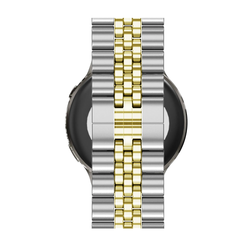 Bandz Bracelet acier 'Jubilee' Garmin Forerunner 265s (argent/or)