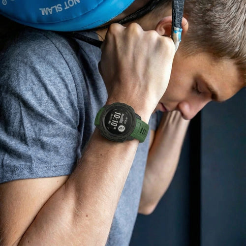 Bracelet silicone Garmin Instinct 1 / 2  (vert)