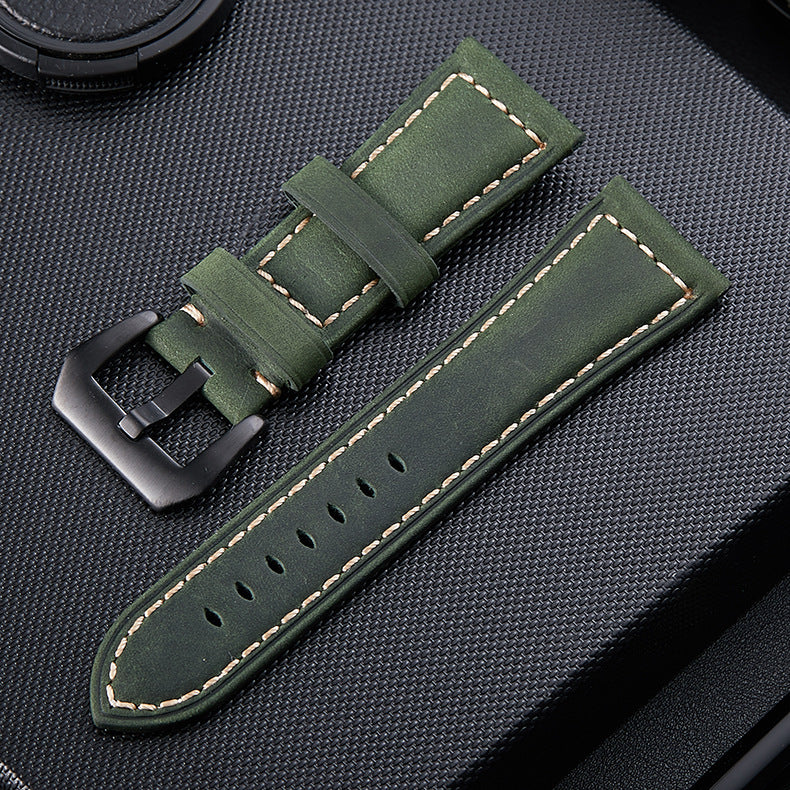 Coros Apex 4 - 46mm Genuine Leather Strap (Green)