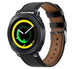 Bracelet cuir Samsung Gear Sport (noir élégant)