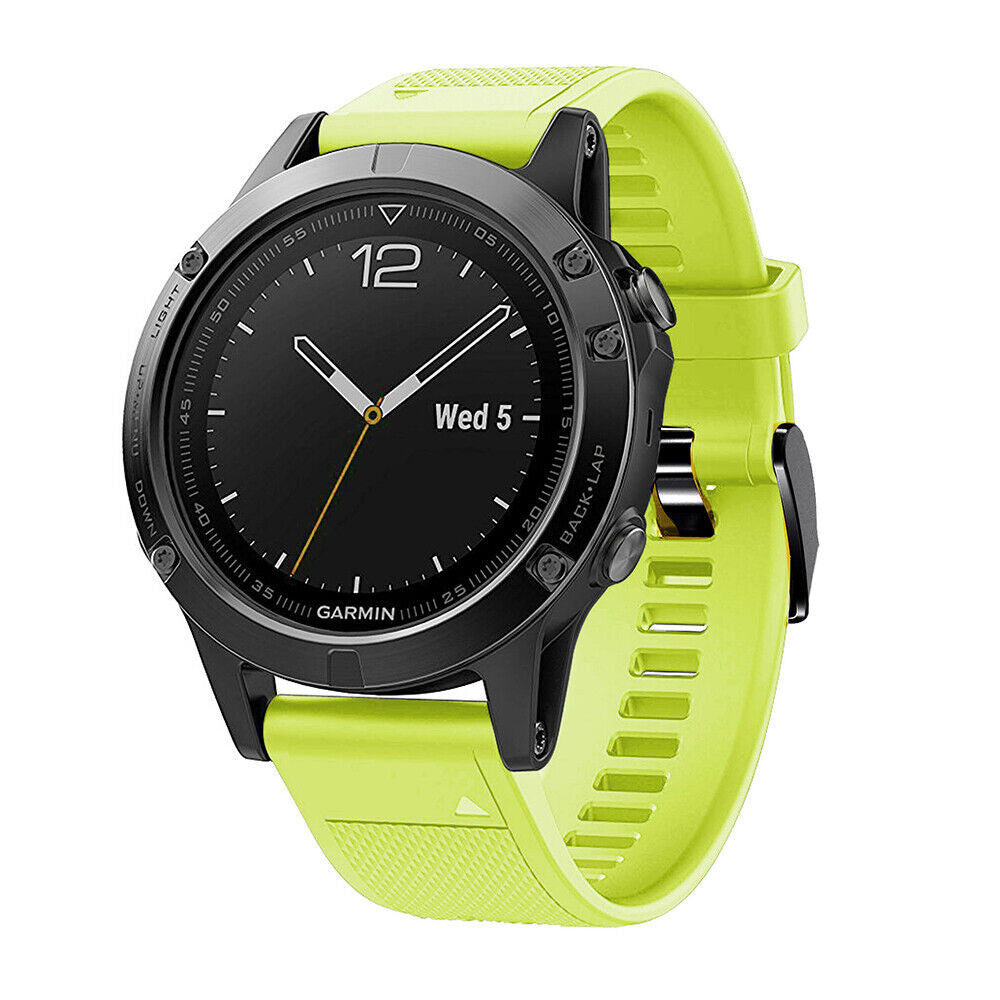 Bracelet silicone Garmin Fenix 8 Pro - 47mm (vert clair)