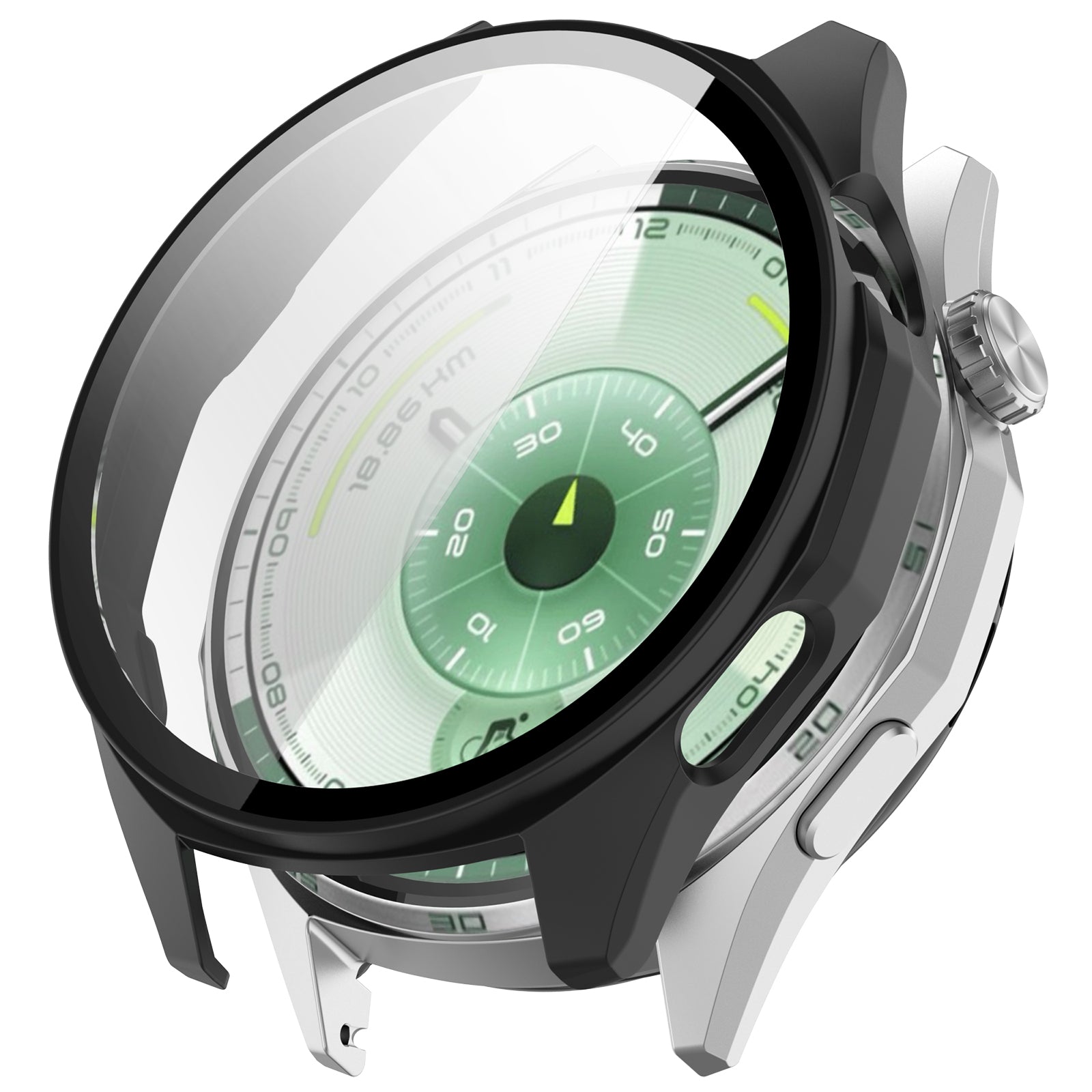 Coque avec verre PC Huawei Watch GT 6 - 46mm (noir)