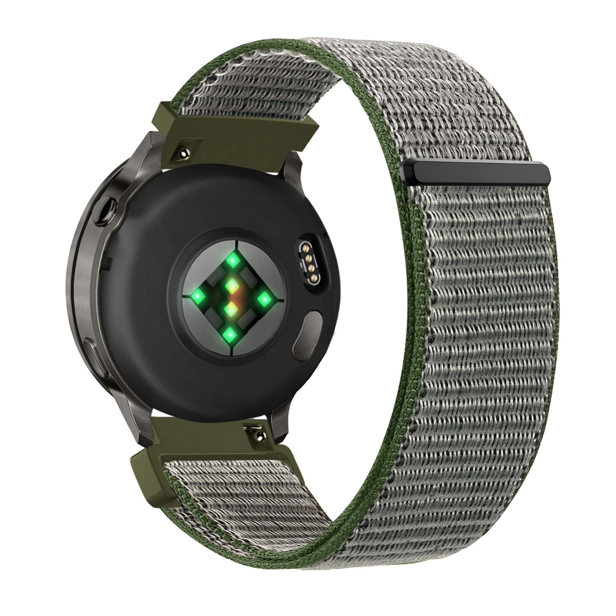 Bandz Garmin Forerunner 70 Nylon Loop Strap (Olive Green)