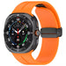 Bracelet silicone avec boucle-D Samsung Galaxy Watch Ultra 2 (orange)
