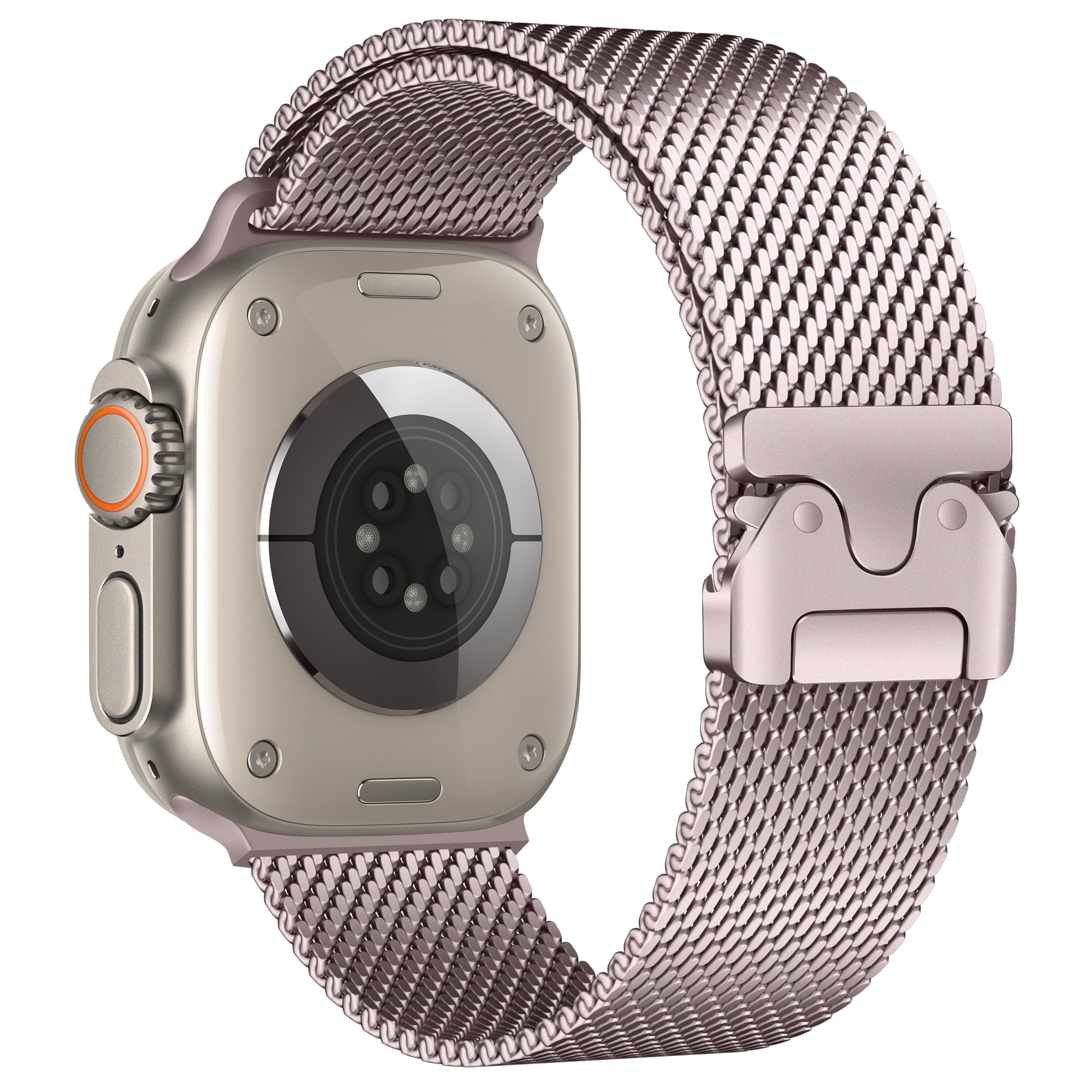 Bracelet milanais moderne Apple Watch Ultra (rose)