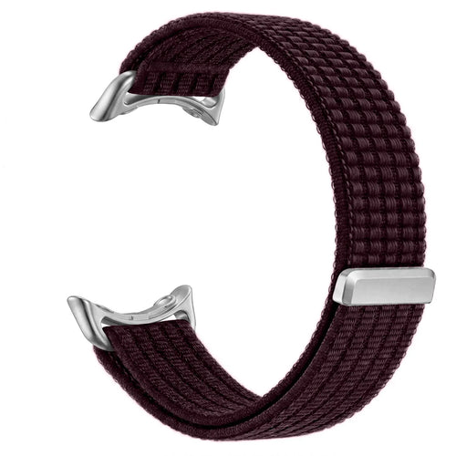 Bracelet nylon ultra fine Google Pixel Watch 5 - 41mm (prune)