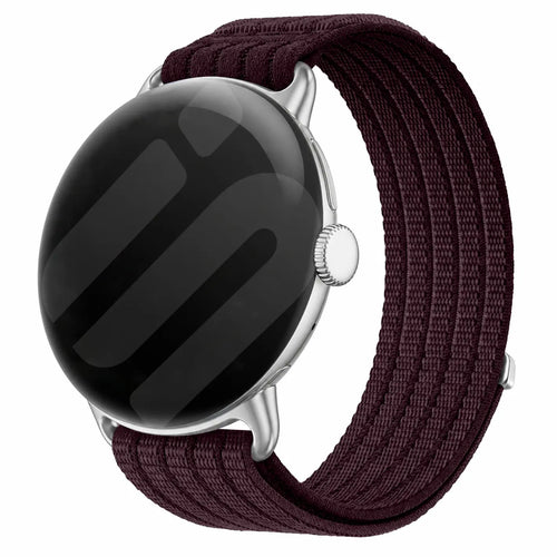 Bracelet nylon ultra fine Google Pixel Watch 4 - 41mm (prune)