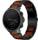 Bracelet bois/acier Polar Grit X Pro (noir)