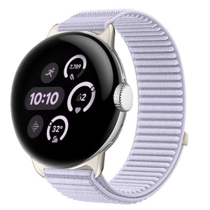 Google Pixel Watch 5 - 41mm Wave Nylon Strap (Light Purple)