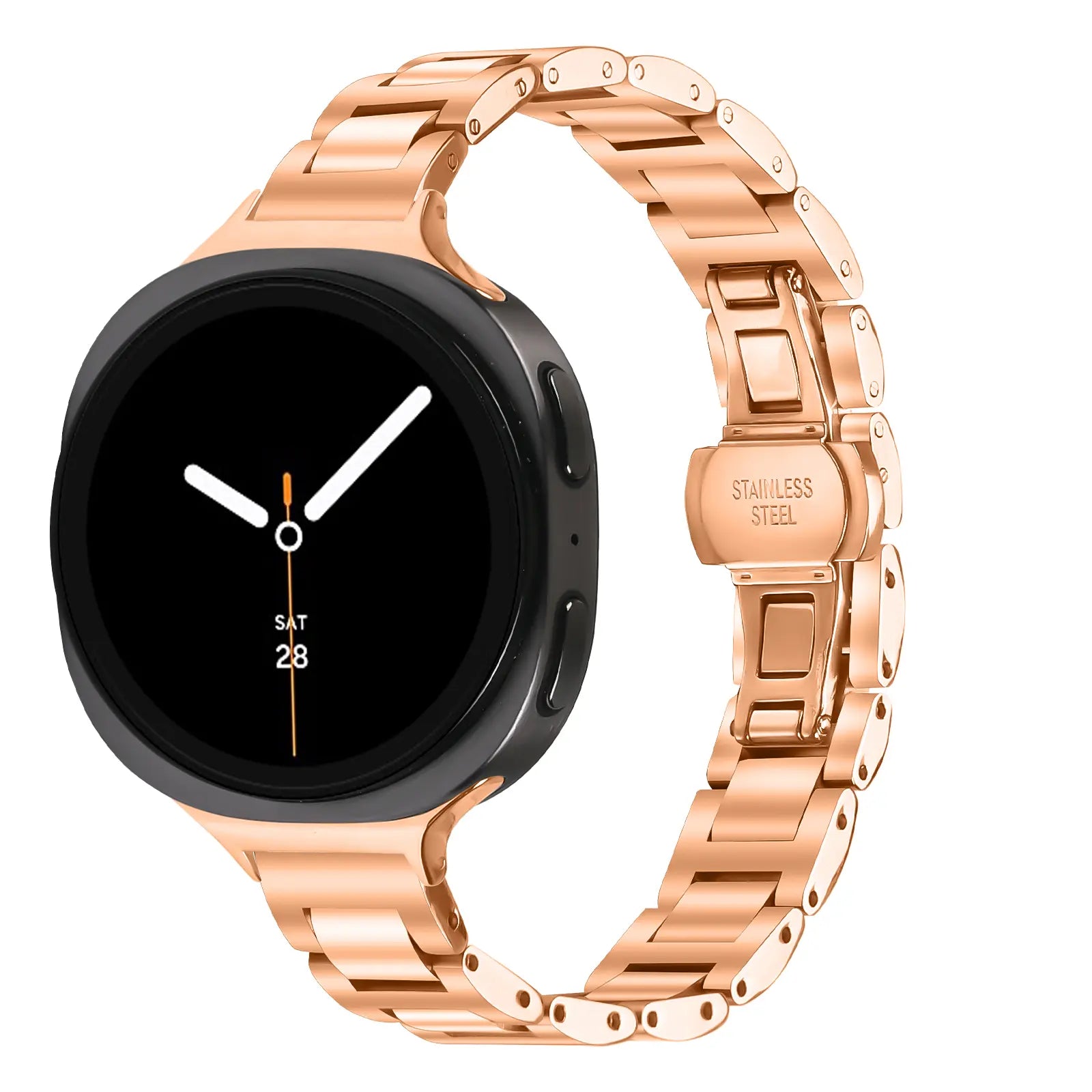 Samsung Galaxy Watch 8 - 40mm Slimfit Steel Strap (Rose Gold)