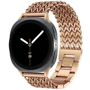 Bracelet metal mesh Samsung Galaxy Watch 8 Classic (or rose)