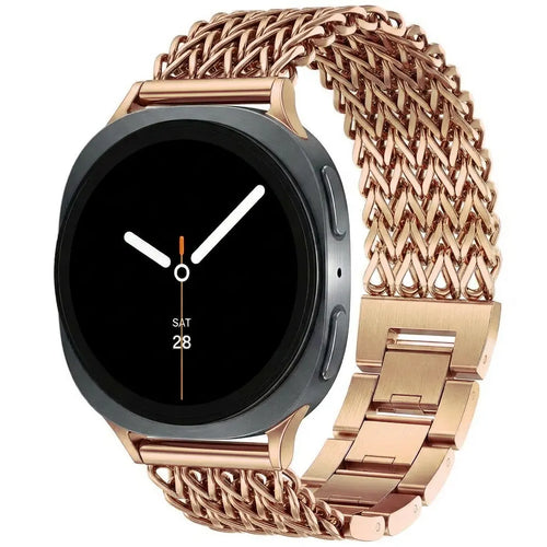 Bracelet metal mesh Samsung Galaxy Watch 8 Classic (or rose)