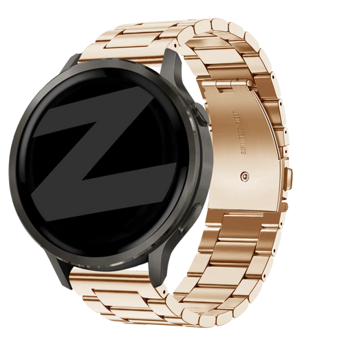 Bandz Bracelet acier 'Classic' Garmin Forerunner 265s (rose or)