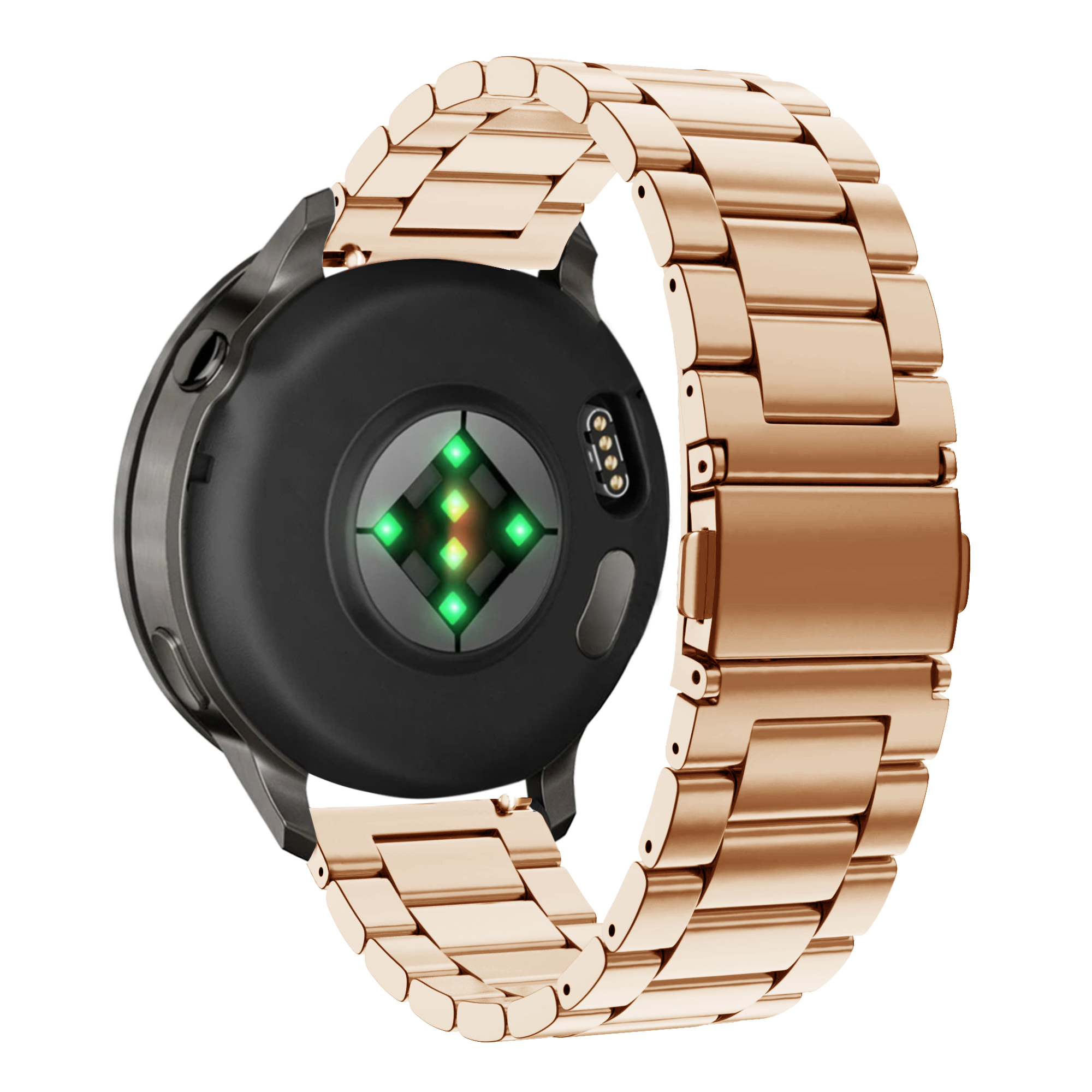Bandz Bracelet acier 'Classic' Garmin Forerunner 265s (rose or)
