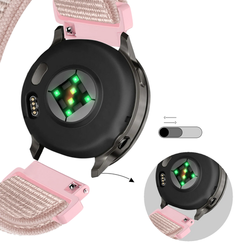 Bandz Bracelet nylon Loop Garmin Venu 4 - 41mm (rose or)