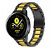 Bracelet acier Samsung Galaxy Watch Active (noir/or)