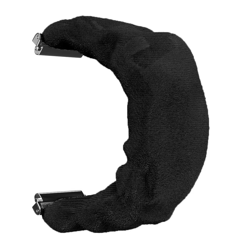 Bracelet montre élastique 20mm -  universal (noir)
