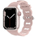 Bracelet silicone chaîne Apple Watch (rose)