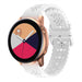Samsung Galaxy Watch Active Patterned Silicone Strap (White)