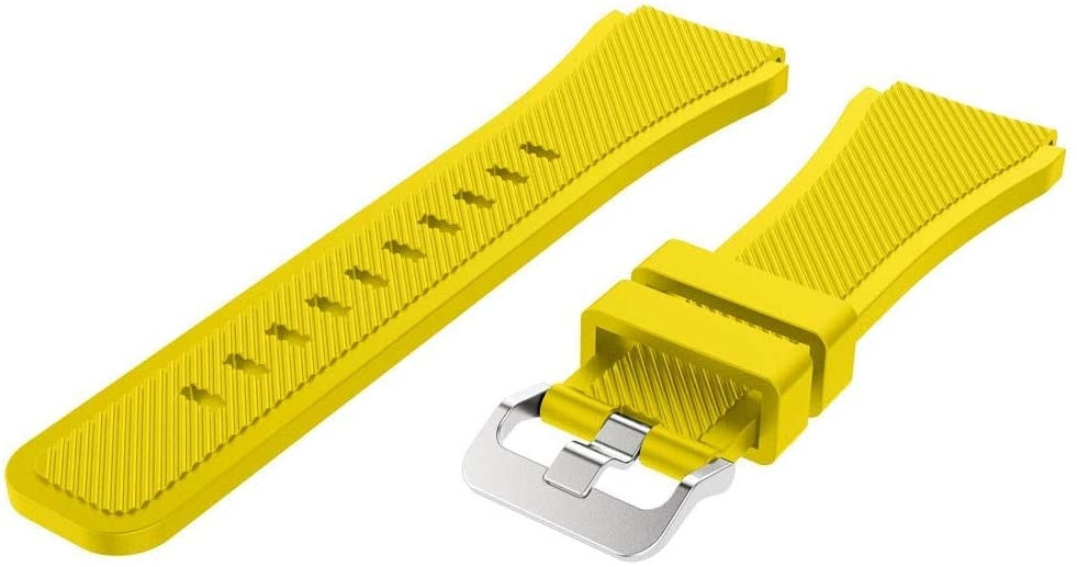 Bracelet silicone sergé Coros Pace 2 (jaune)