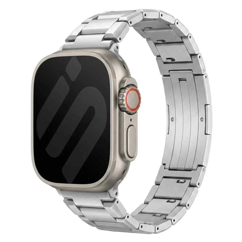 Bracelet titane raffiné Apple Watch (argent)
