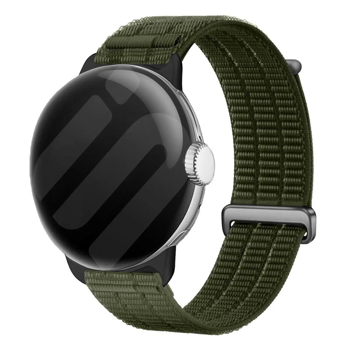 Google Pixel Watch 5 - 45mm Nylon Air Strap (Dark Green)