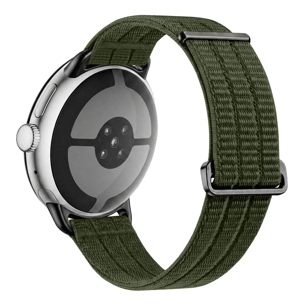 Google Pixel Watch 3 - 45mm Nylon Air Strap (Dark Green)